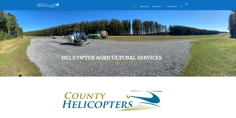 county helicopters website screenshot