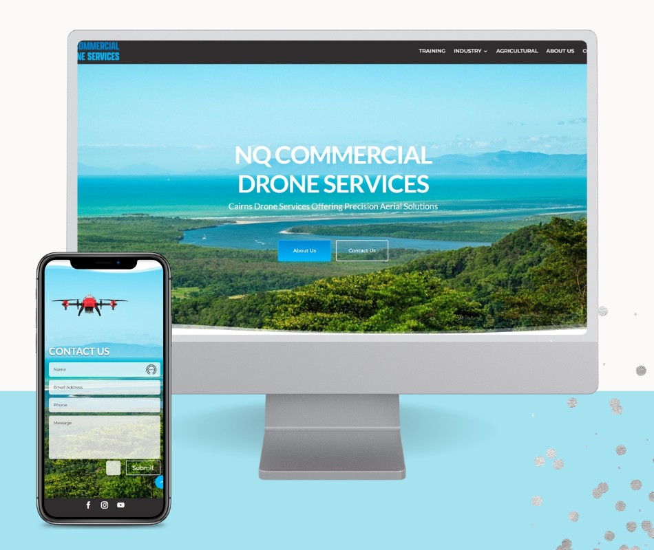 NQ Commercial Drone Services Cairns Web Design Portfolio