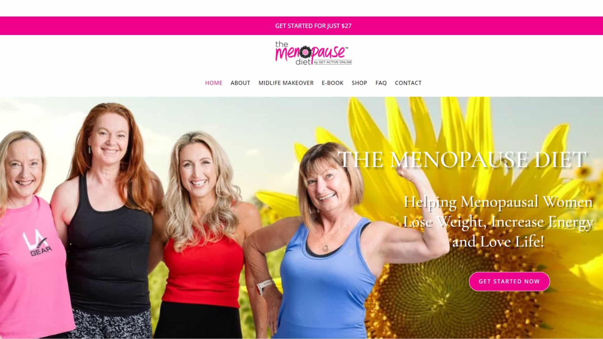 The Menopause diet woocommerce ecommerce website design