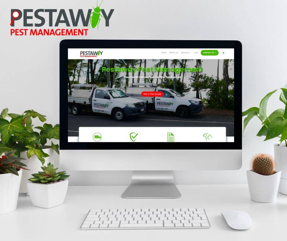 Pestaway Cairns Website Homepage snapshot