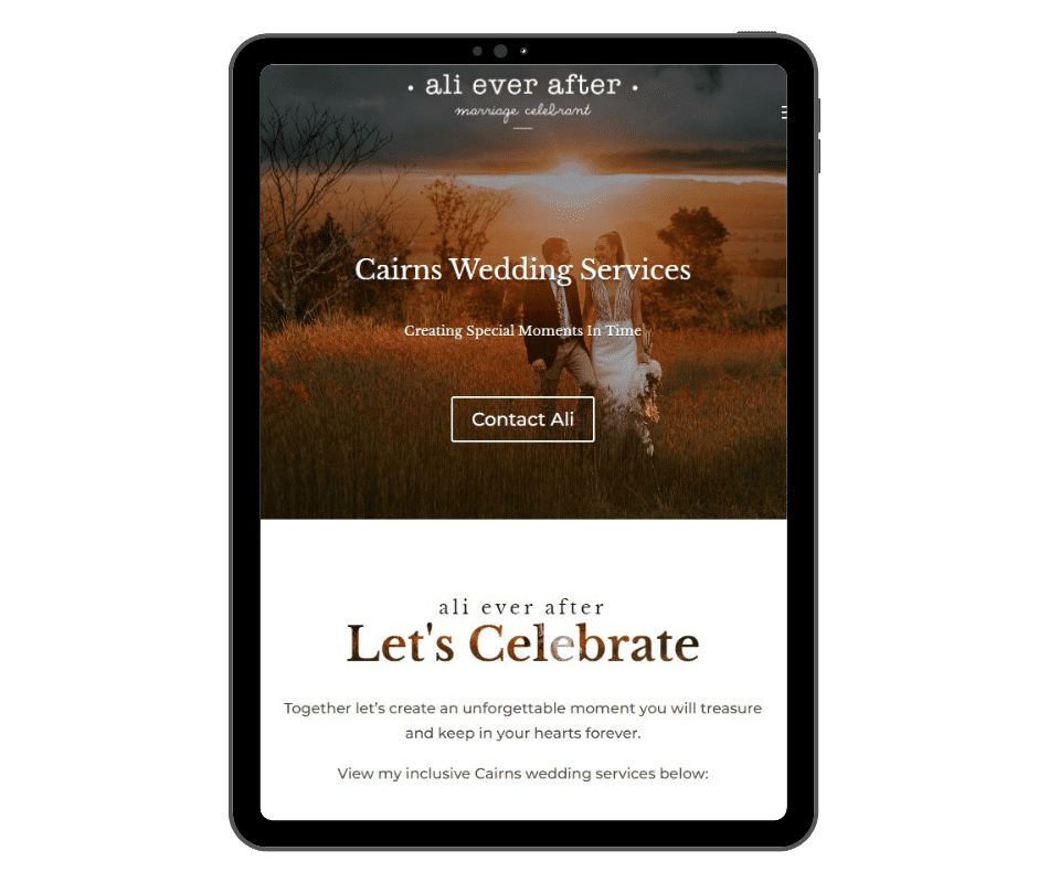A Cairns web design showcasing a stunning WordPress page