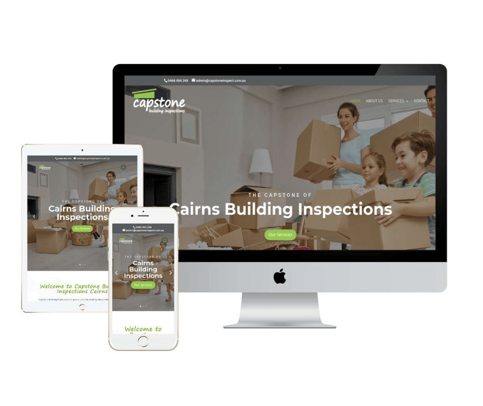 Capstone Buidling inspections new website design project